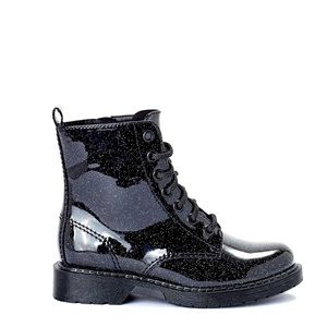 Wonder Nation Little & Big Girl Patent Lace- up Fashion Boot